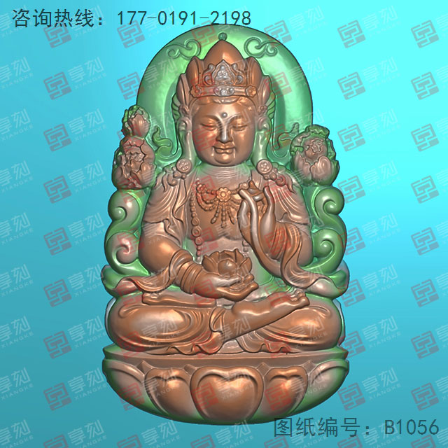 度母觀音玉石玉雕圖紙下載_玉石雕刻機(jī)