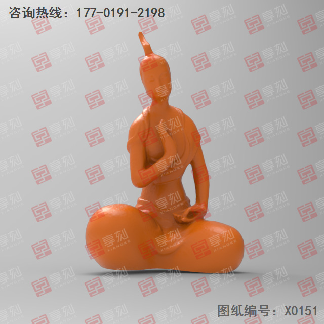 佛像擺件立體電腦精雕圖紙_五軸雕刻機廠家