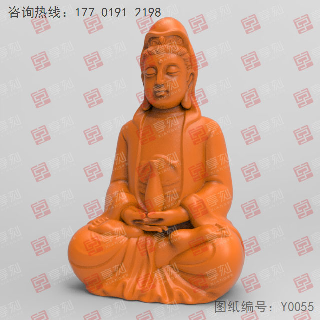 立體觀(guān)音菩薩模型精雕圖紙_五軸雕刻機(jī)廠(chǎng)家