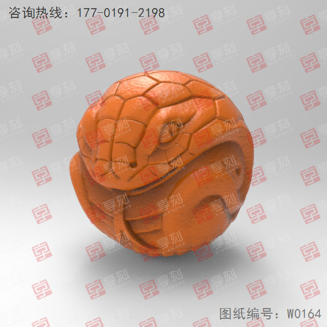 蛇轉(zhuǎn)運珠電腦雕刻精雕圖_五軸雕刻機(jī)廠家