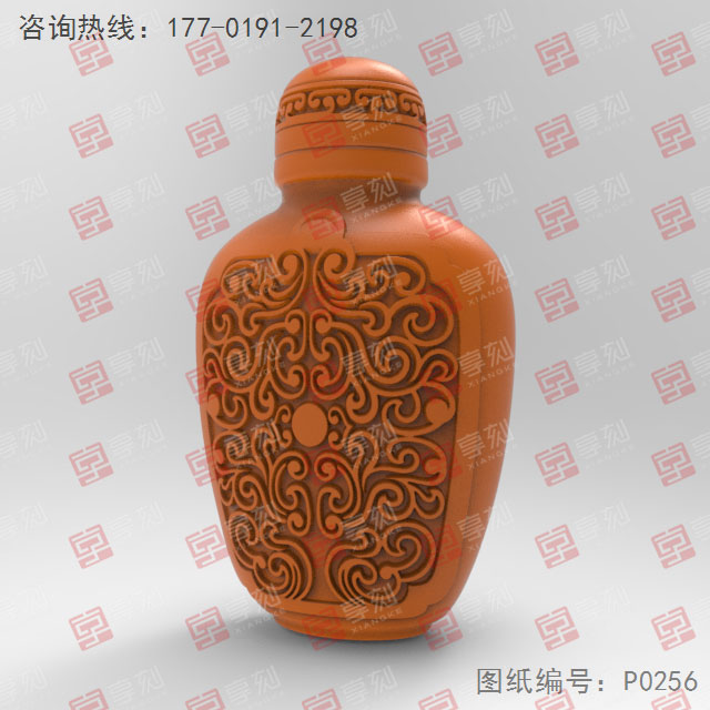 鼻煙壺玉器瑪瑙電腦精雕圖紙_五軸雕刻機廠家