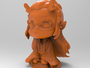 Q版敖丙立體擺件3d打印模型STL 享刻五軸雕