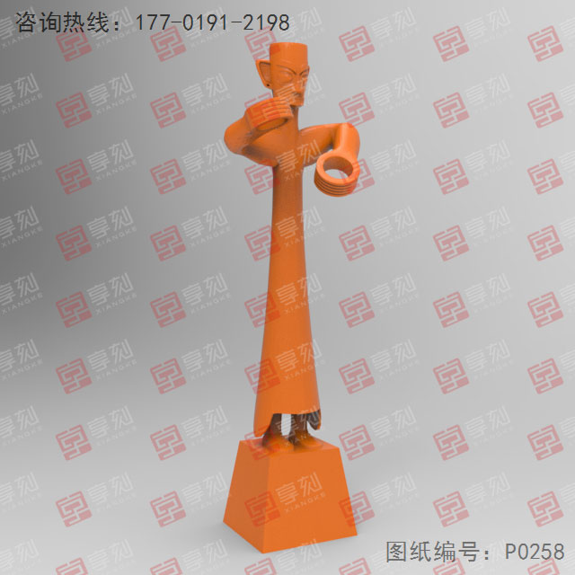 三星堆人像電腦3D模型圖紙_享刻五軸小型雕刻機