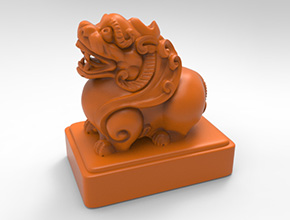 立體貔貅3d雕刻模型圖紙_享刻五軸雕刻機(jī)