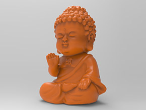 寶寶佛茶寵立體3d模型圖stl_享刻五軸雕刻