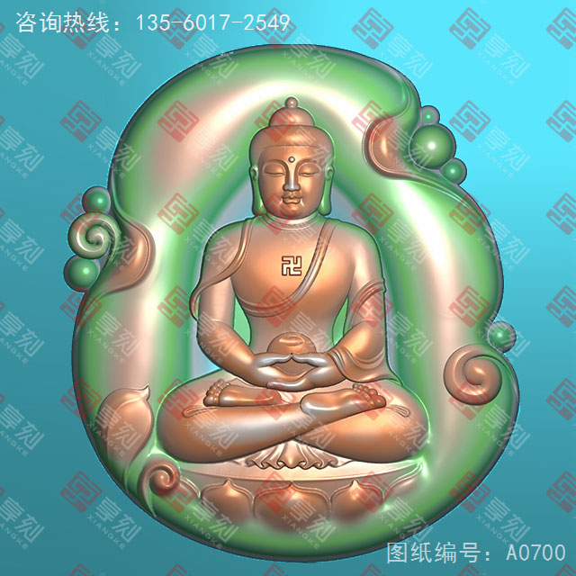 佛牌玉石雕刻電腦圖紙_享刻玉石雕刻機